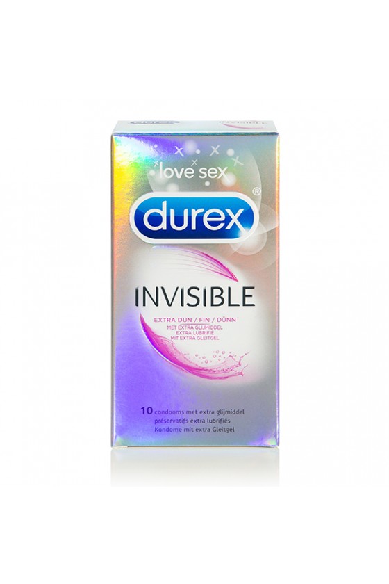Durex - Invisible Extra Lubricated Condoms 10 pcs