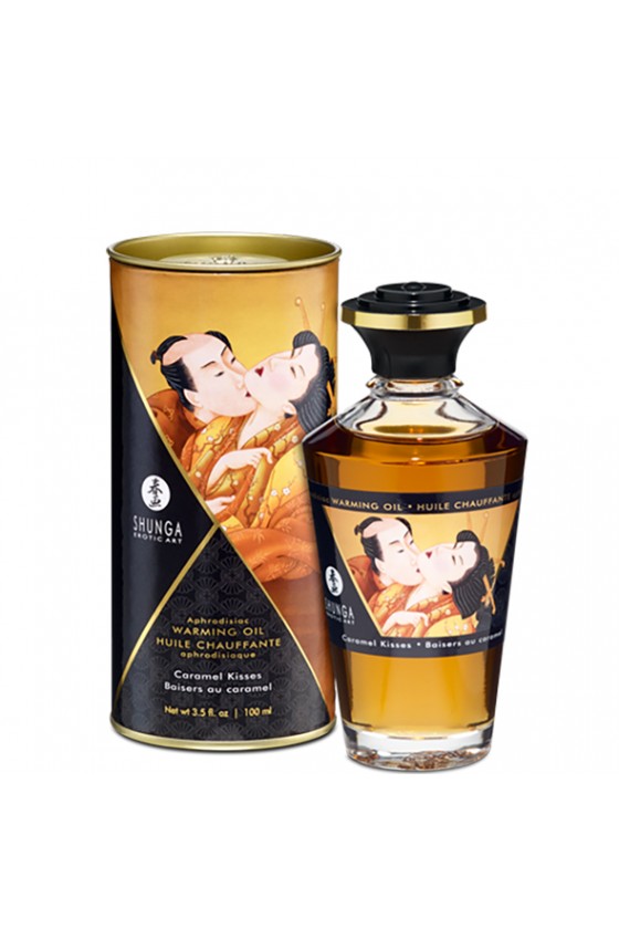 Shunga - Aphrodisiac Warming Oil Caramel Kisses 100 ml