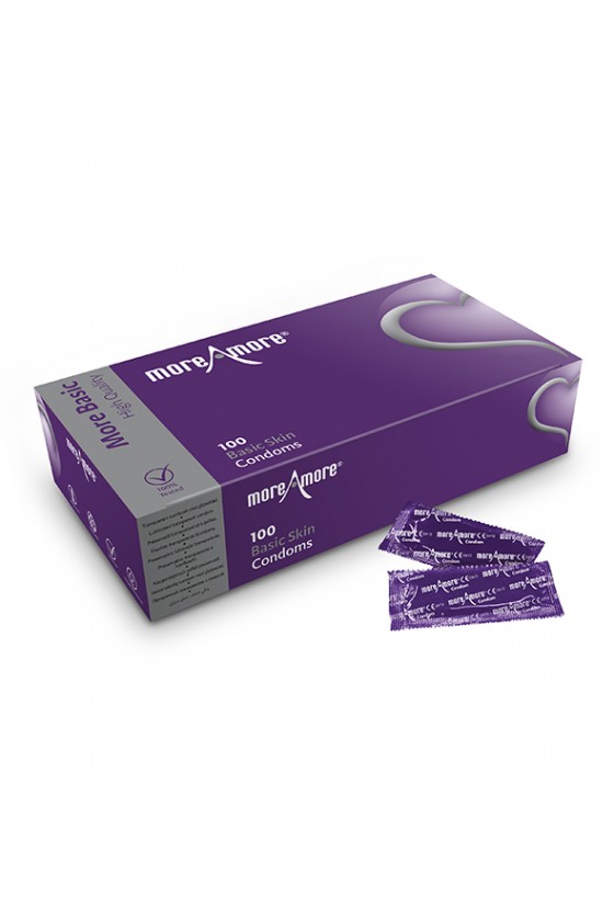 MoreAmore - Condom Basic Skin 100 pcs