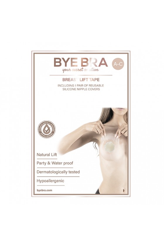 Bye Bra - Breast Lift & Silicone Nipple Covers A-C 4 Pairs