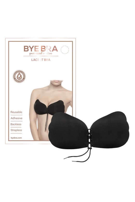 Bye Bra - Lace-It Bra Cup A Black