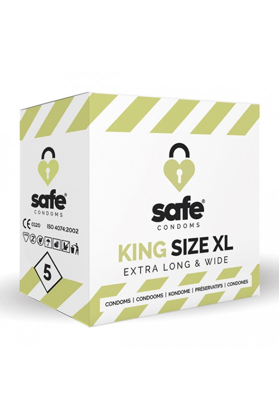 SAFE - Condoms King Size XL Extra Long & Wide (5 pcs)