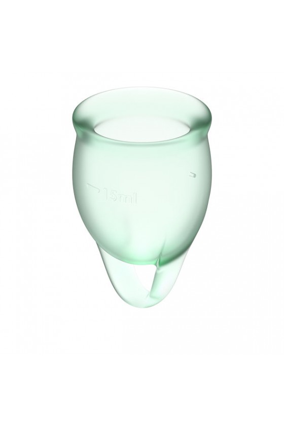 Satisfyer - Feel Confident Menstrual Cup Set Light Green