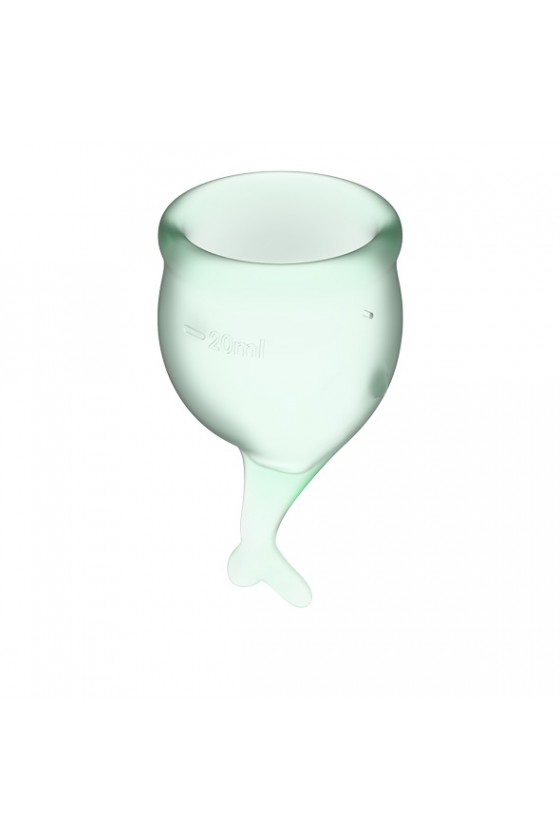 Satisfyer - Feel Secure Menstrual Cup Set Light Green