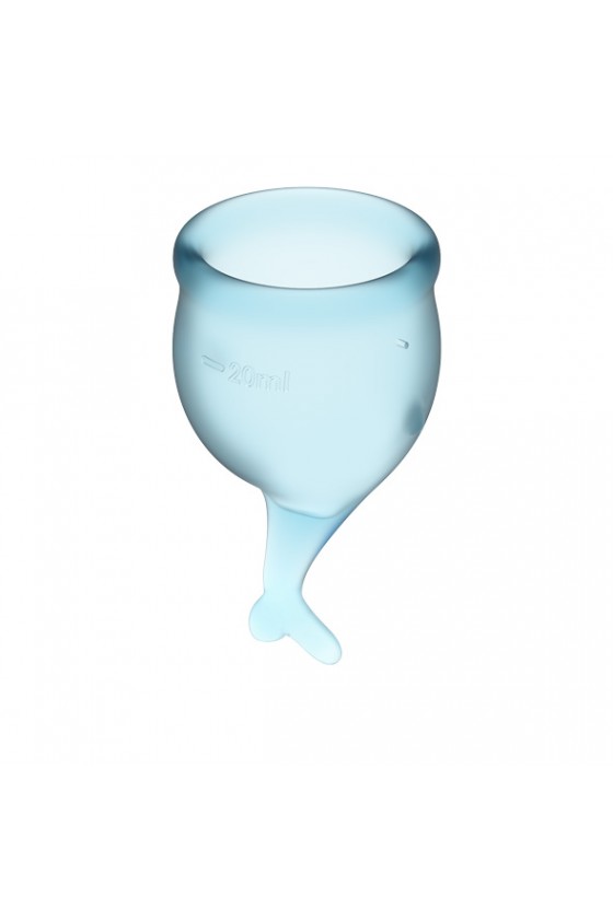 Satisfyer - Feel Secure Menstrual Cup Set Light Blue