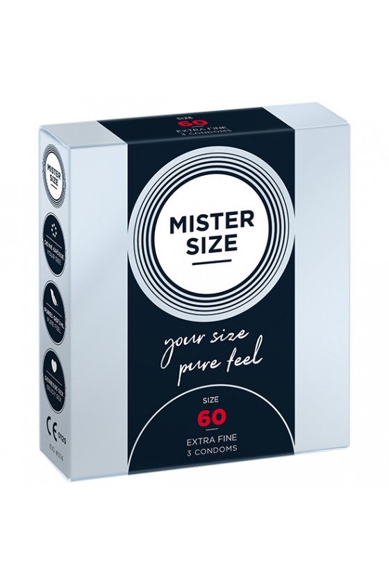 Mister Size - 60 mm Condoms 3 Pieces