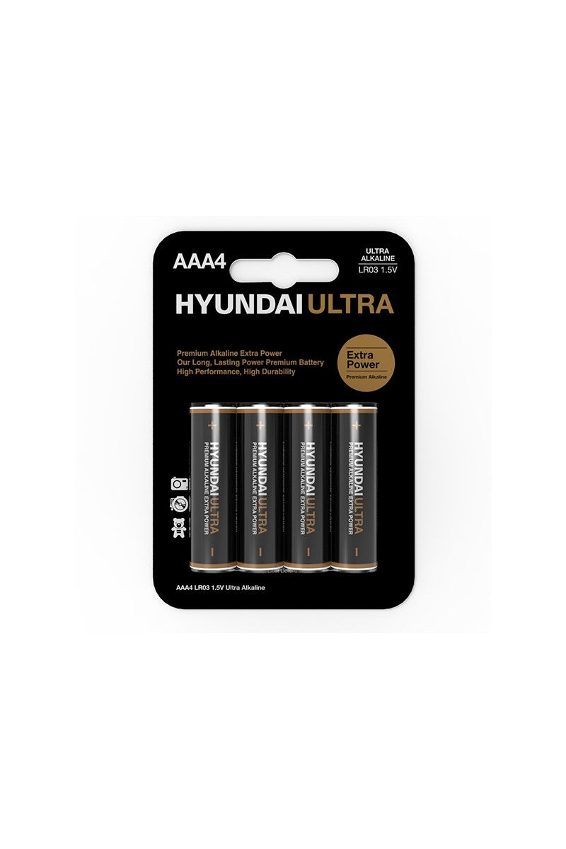 Super Alkaline AAA Batteries 4 pcs