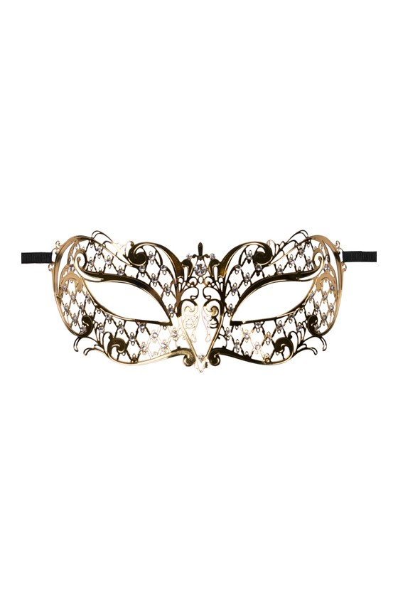 EasyToys – Venezianische Maske aus Metall in Gold