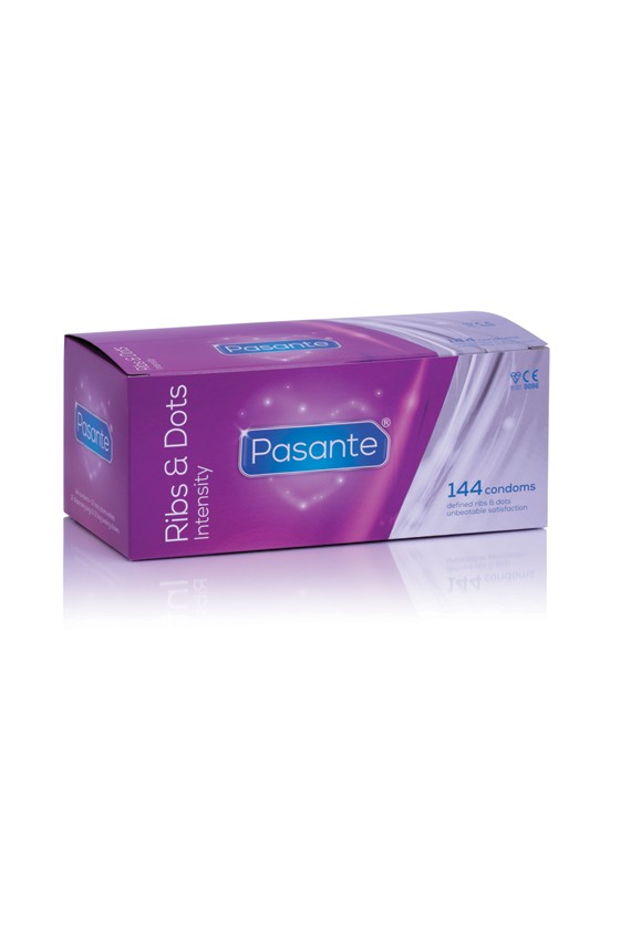 Pasante Ribs & Dots Intensity Kondome 144 Stück