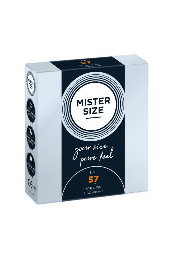 MISTER.SIZE 57 mm Kondome 3 Stück