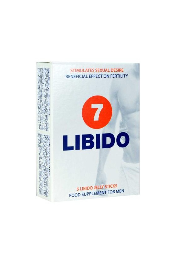 Libido7 Jelly Sticks - Aphrodisiakum für Männer und Frauen - 5 Beutel