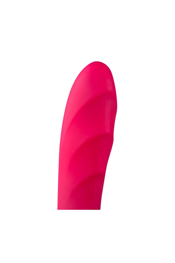 Pinkfarbener Mystim Vibrator Sassy Simon mit Wellenstruktur. Wählen Sie aus