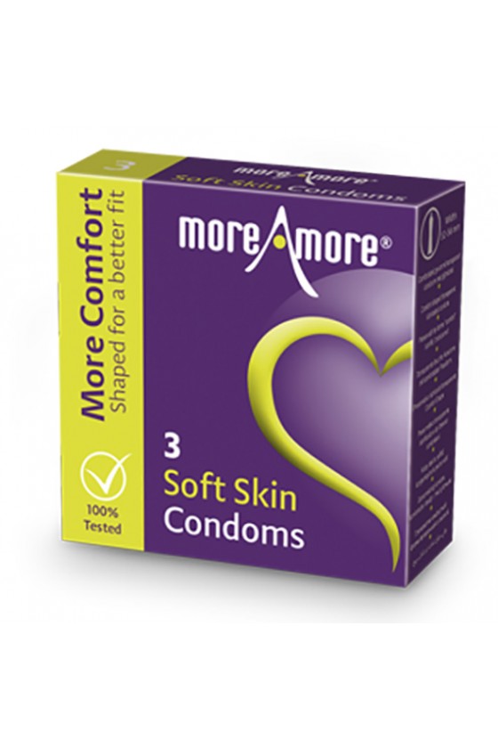 MoreAmore - Condom Soft Skin 3 pcs