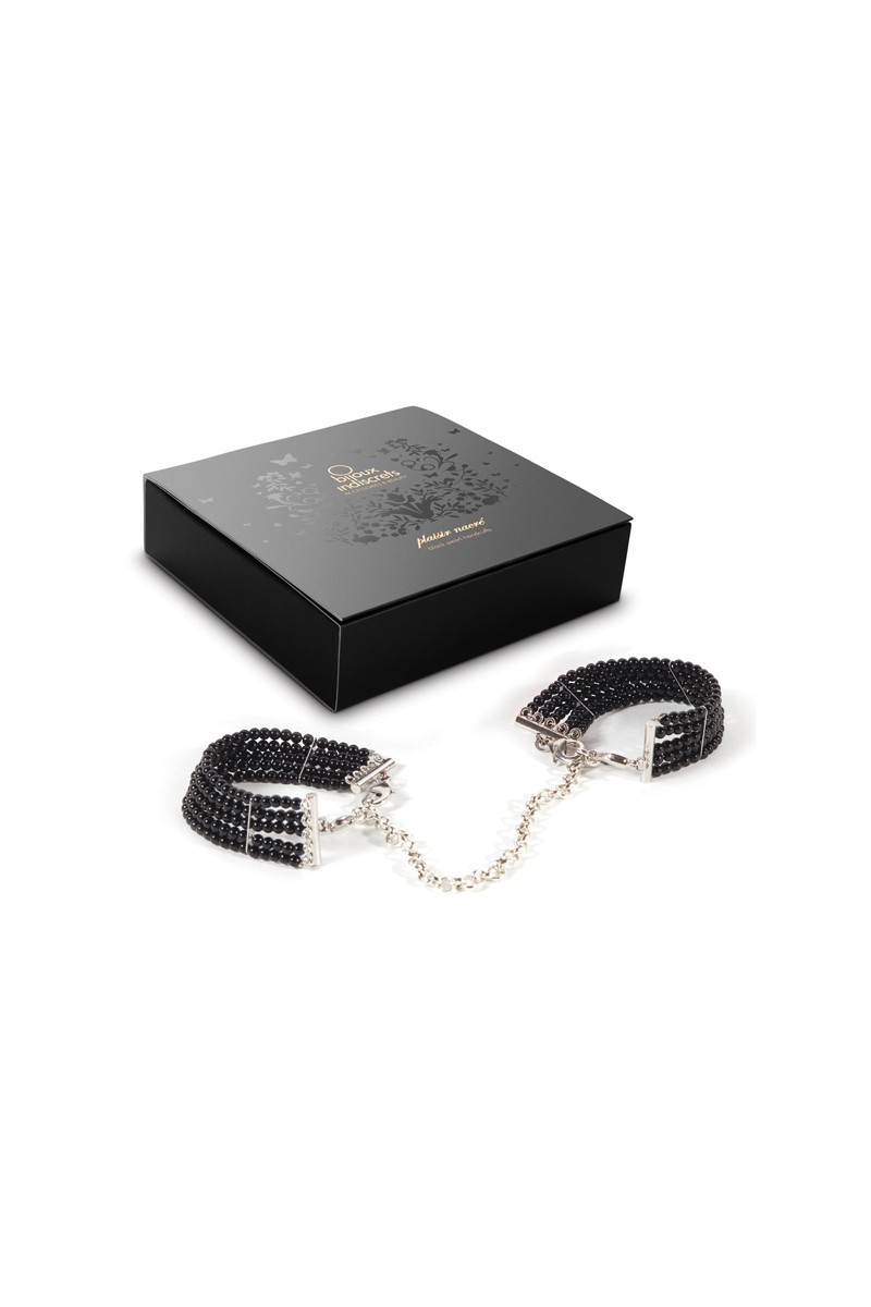 Bijoux Indiscrets - Plaisir Nacre Handcuffs Black