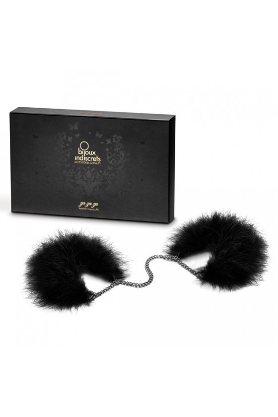 Bijoux Indiscrets - Za Za Zu Feather Handcuffs Black