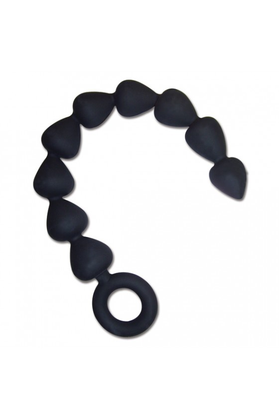 S&M - Black Silicone Anal Beads