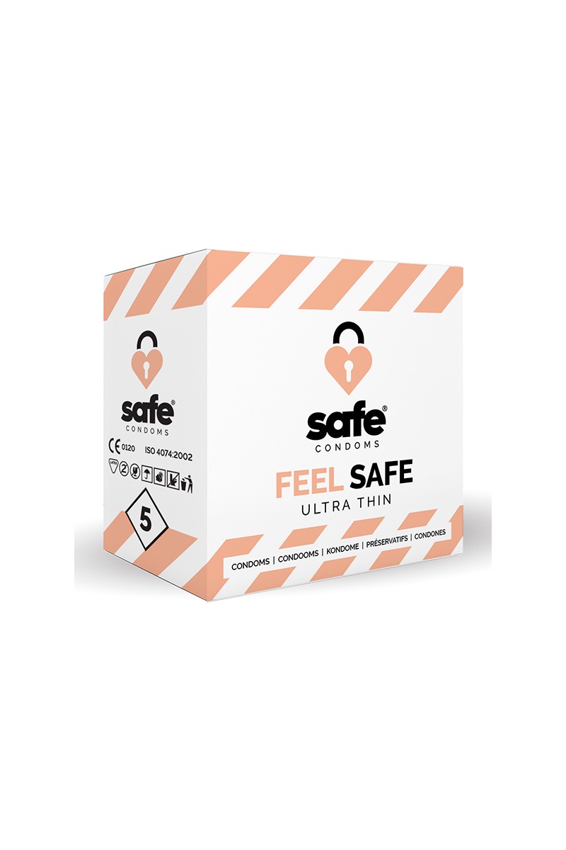 SAFE - Condoms Feel Safe Ultra Thin (5 pcs)