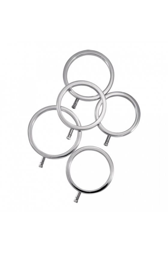 ElectraStim - Solid Metal Cock Ring Set 5 Sizes