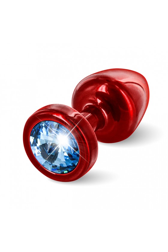 Diogol - Anni Butt Plug Round 25 mm Red & Blue