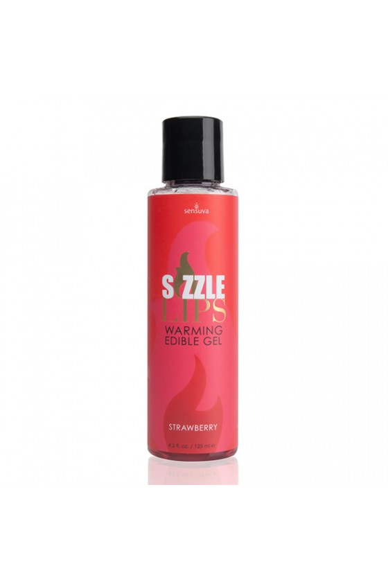 Sensuva - Sizzle Lips Warming Edible Gel Strawberry 125 ml